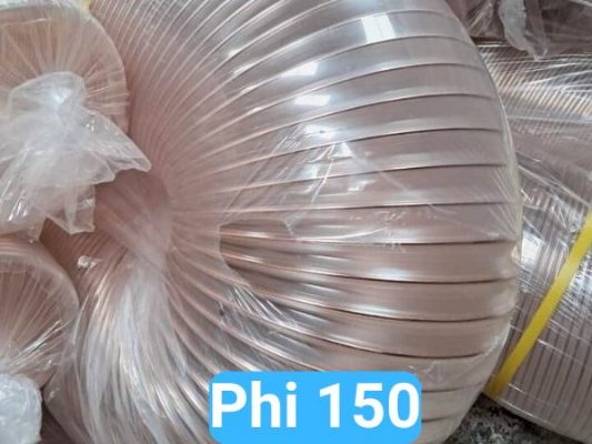 ống hút bụi pu lõi đồng phi 150