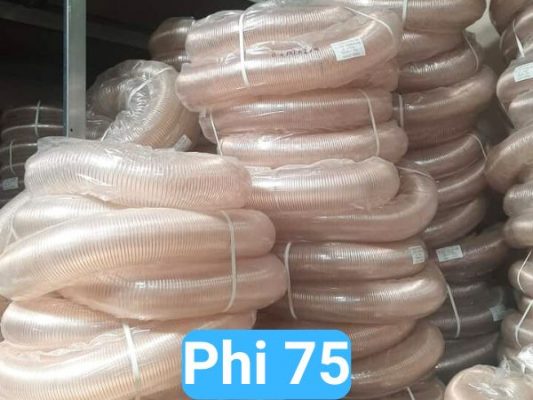 ống hút bụi pu lõi đồng phi 75